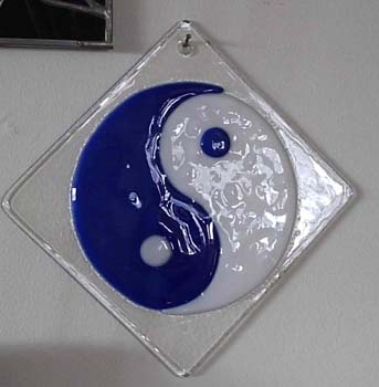 Fused glass Ying Yang